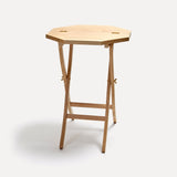 Wooden folding occasional table