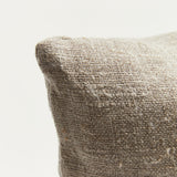 Close up of raw linen scatter cushion